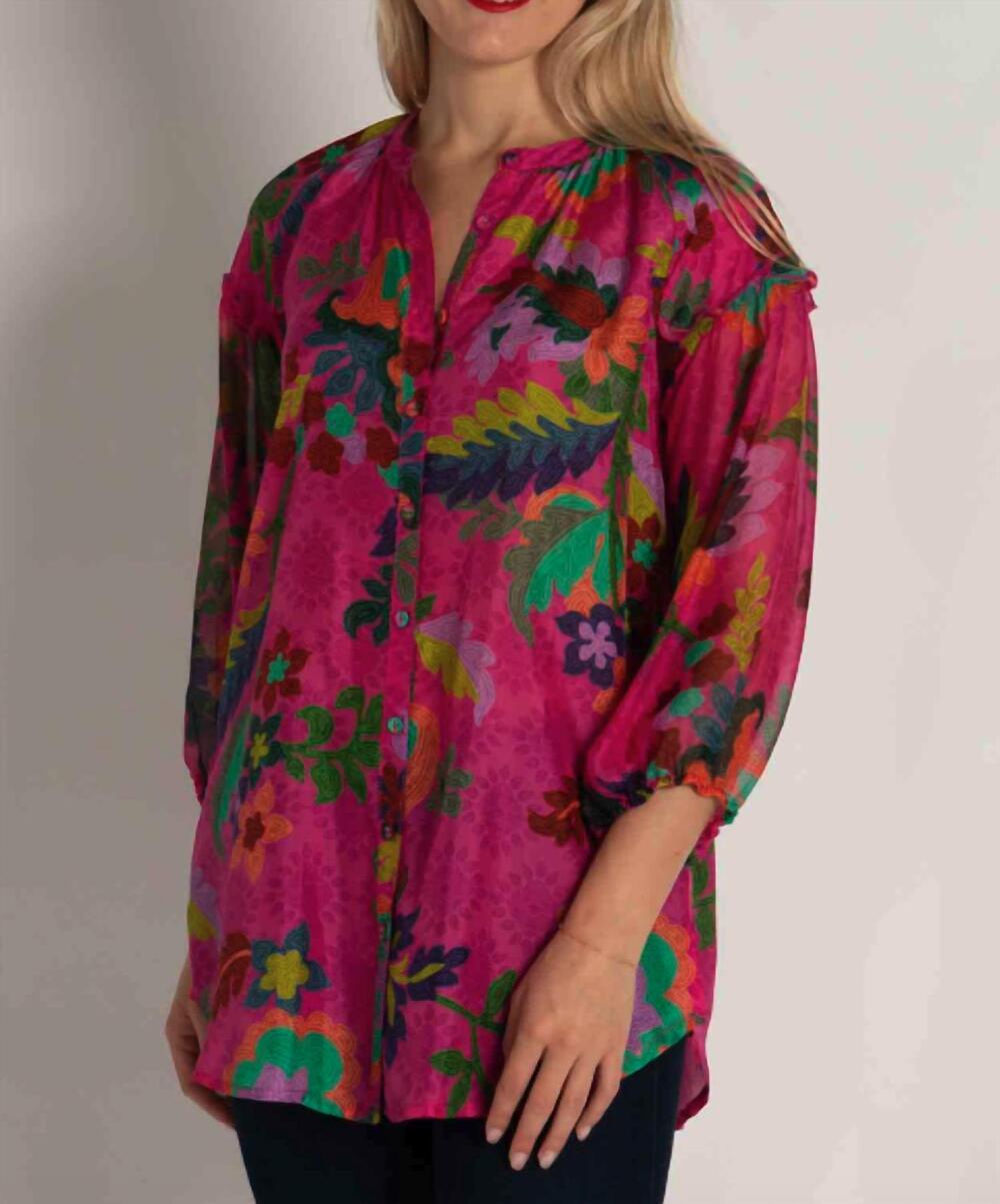 NEW JOHNNY WAS hanns tunic in verney print